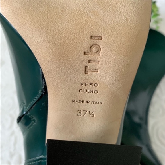 TIBI Green Leather Western Ankle Boots 37.5 37 1/2 $699 - Picture 9 of 12